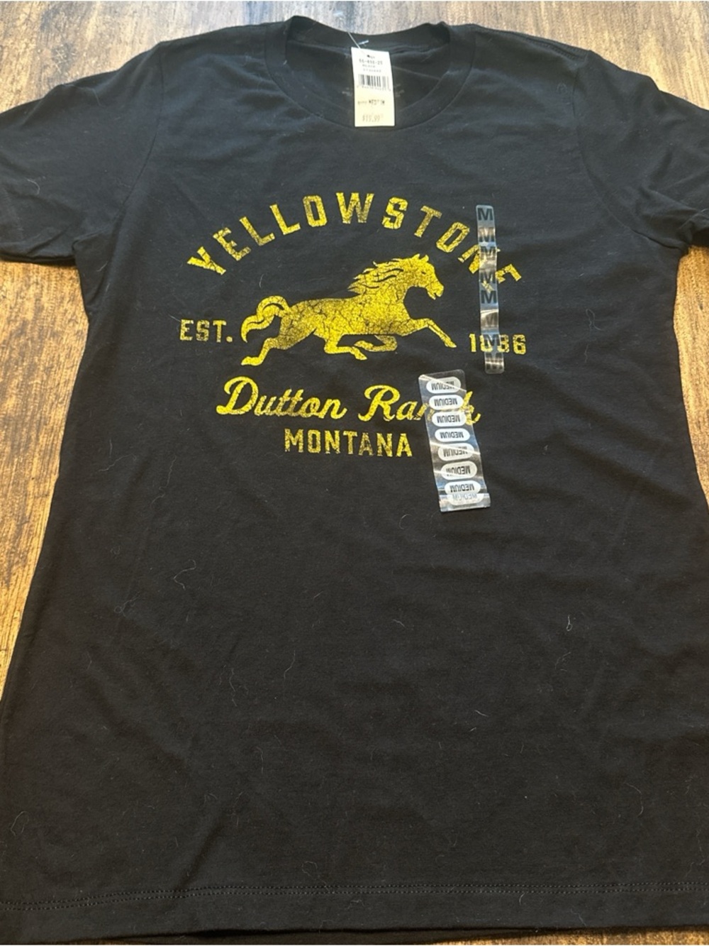 Yellowstone Dutton Ranch Graphic Tee - Black & Yellow